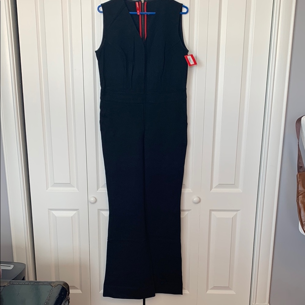 Elegant Black Sleeveless Jumpsuit Large